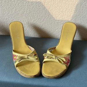 Luisa D’Orio Wedge Summer Sandals from Italy in excellent condition.